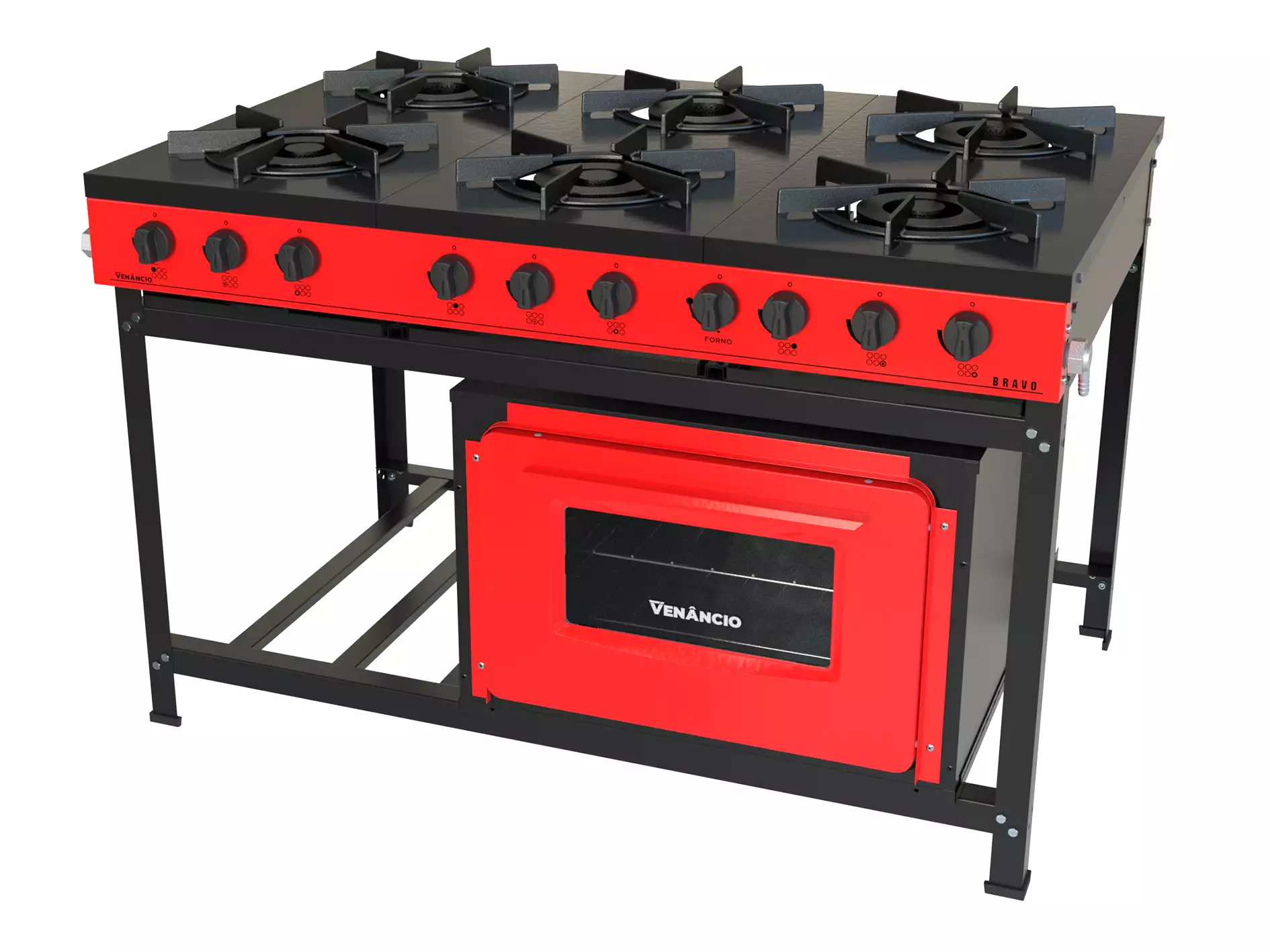 Fogão Bravo 6 Queimadores com Forno