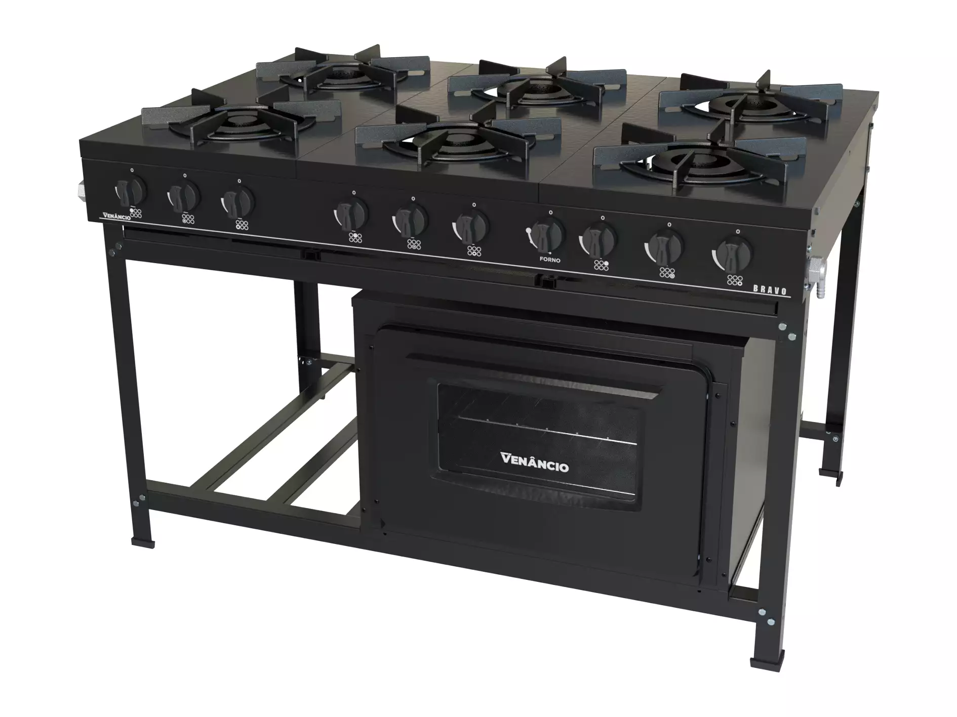 Fogão Bravo 6 Queimadores com Forno
