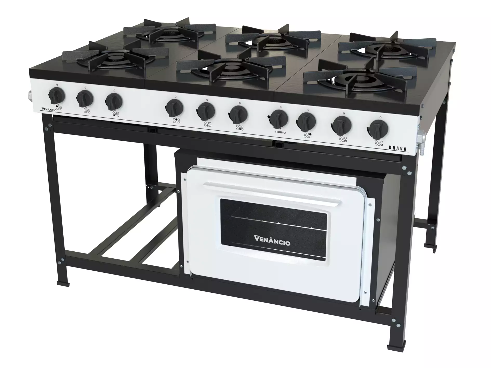 Fogão Bravo 6 Queimadores com Forno