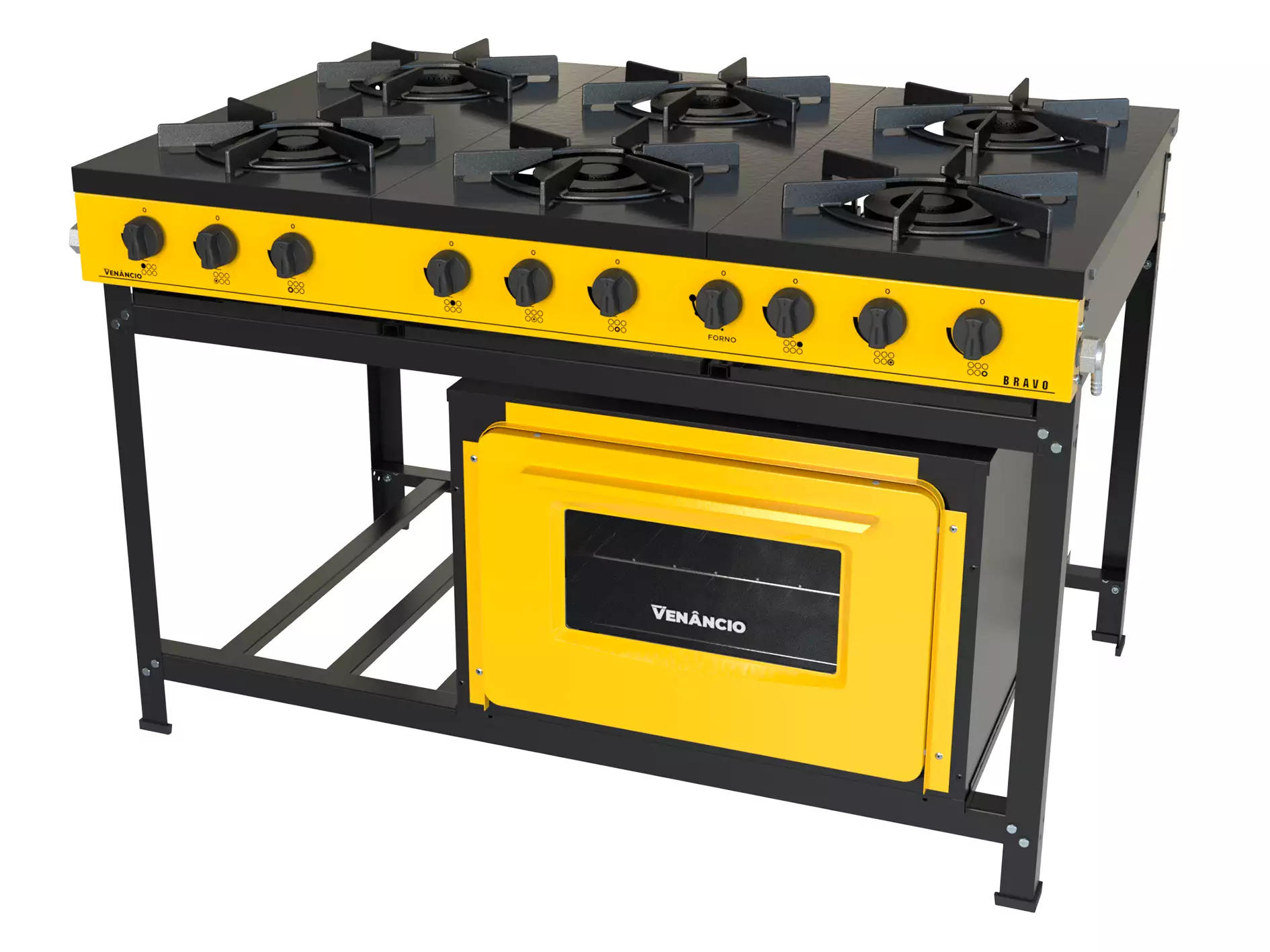 Fogão Bravo 6 Queimadores com Forno
