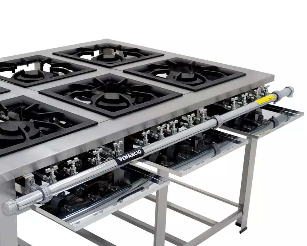 Fogão Maxi Inox 6 Queimadores