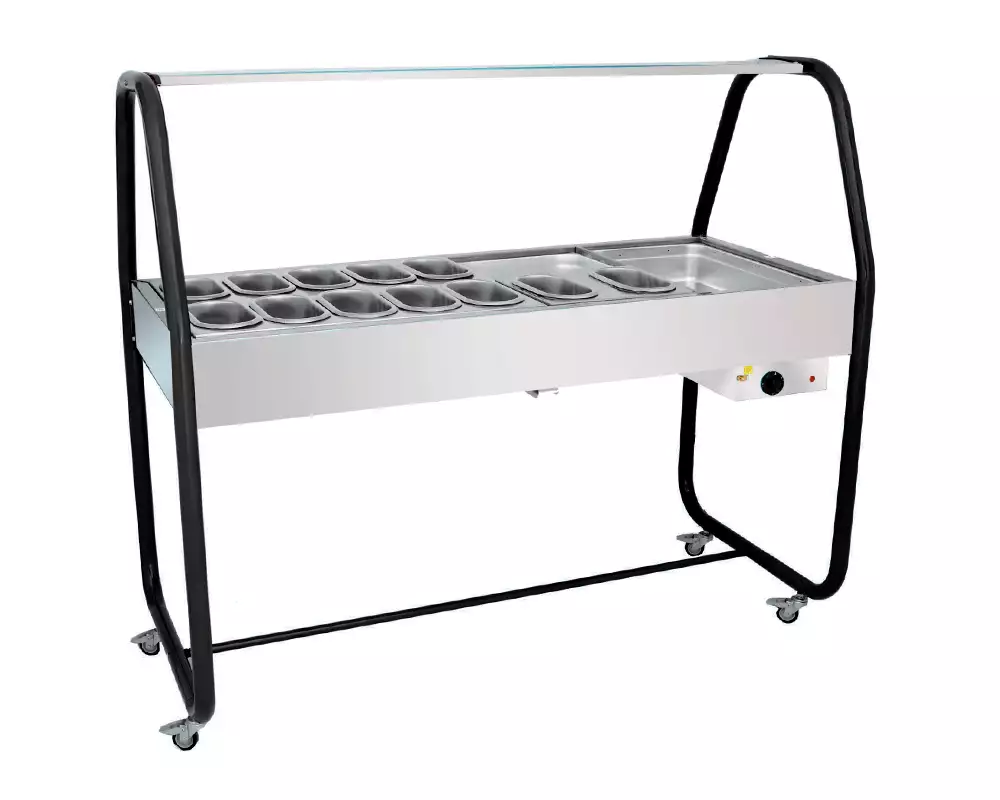 Estufa de Aquecimento Pro-Self para Cachorro-Quente com Cuba Pão