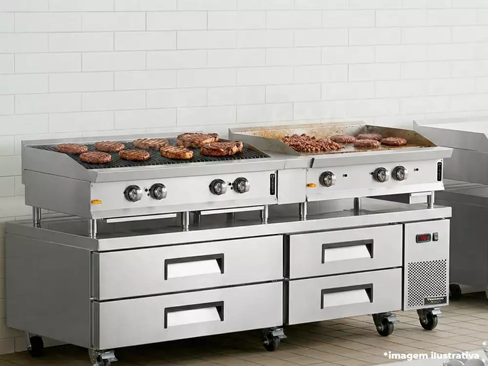 Conjunto Base de Cocção Chef Base Prime 150 com Gavetas