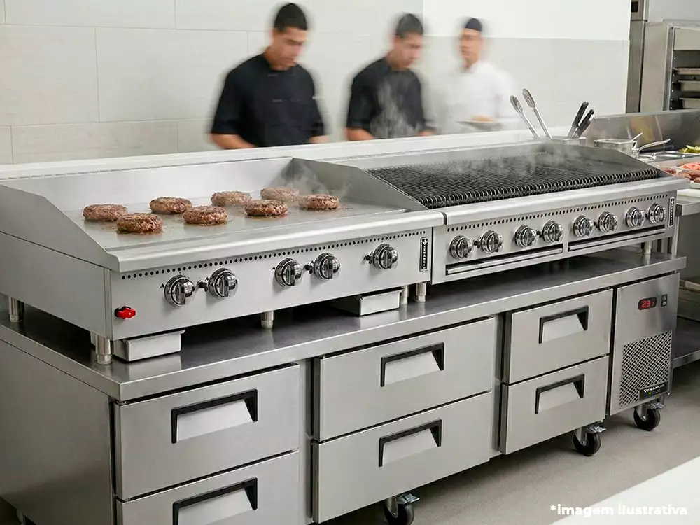 Conjunto Base de Cocção Chef Base Prime 240 com Gavetas