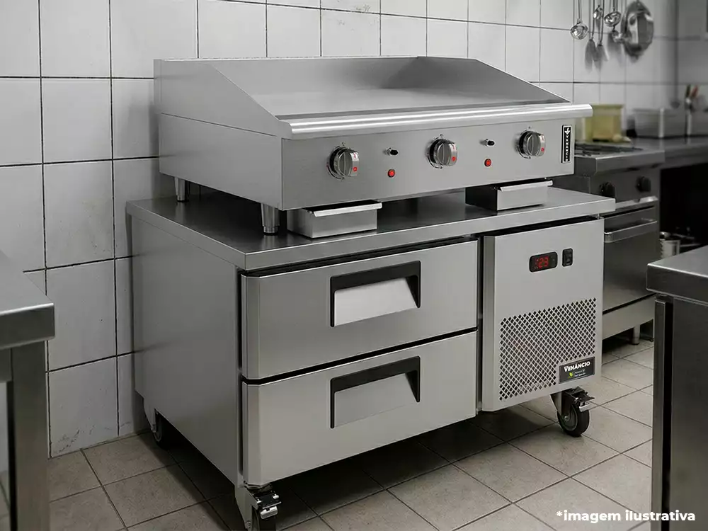 Conjunto Base de Cocção Chef Base Prime 90 com Gavetas