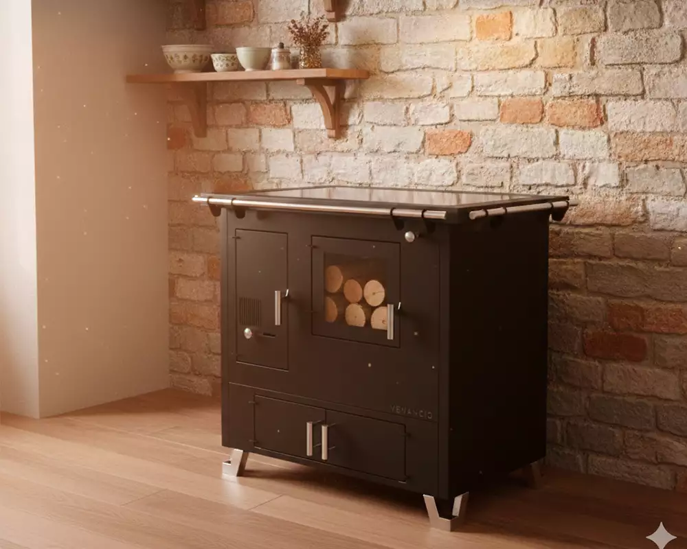 Fogão a Lenha Vitrocerâmico 02 Bragança