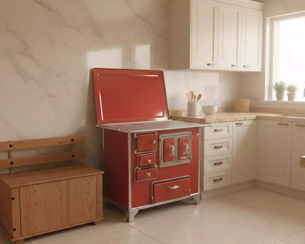 Fogão a Lenha Tradicional N° 02 Gabinete Porta Dupla