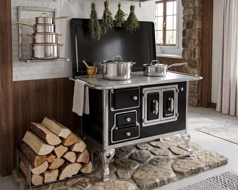 Fogão a Lenha Tradicional N° 02 Porta Dupla