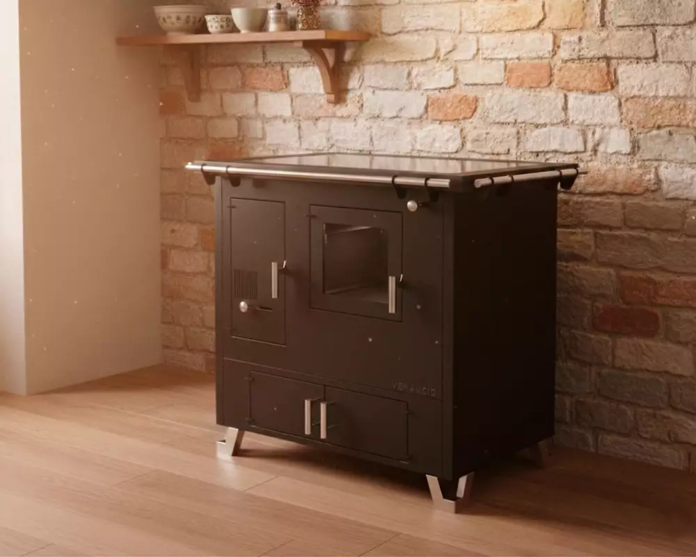 Fogão a Lenha Vitrocerâmico 02 Bragança