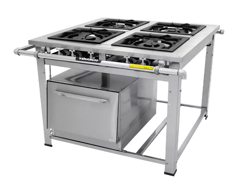 Fogão Maxi Inox 4 Queimadores