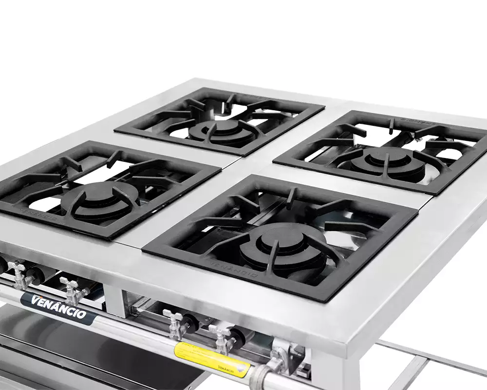 Fogão Maxi Inox 4 Queimadores