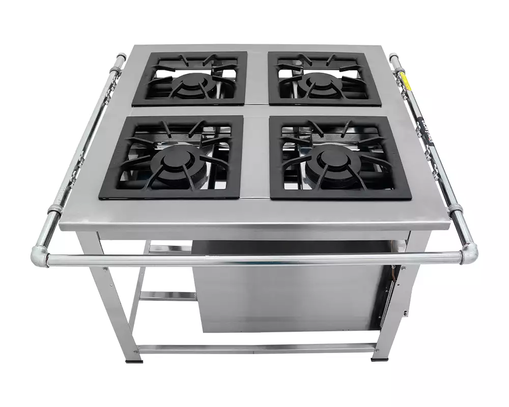 Fogão Maxi Inox 4 Queimadores